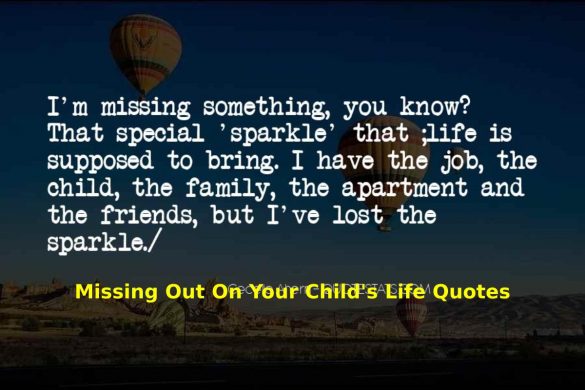missing out on your child's life quotes
