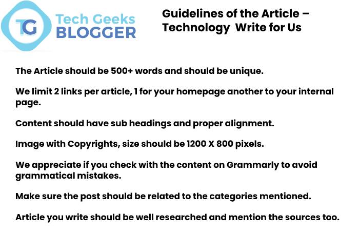 Guideline of the Article - Technology Write for us (2)