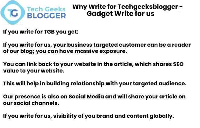 Why Write for Tech Geeks Blogger – Social Media Marketing Write for Us (1)