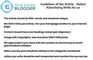 Guidelines of the Article - Native Advertising Write for us
