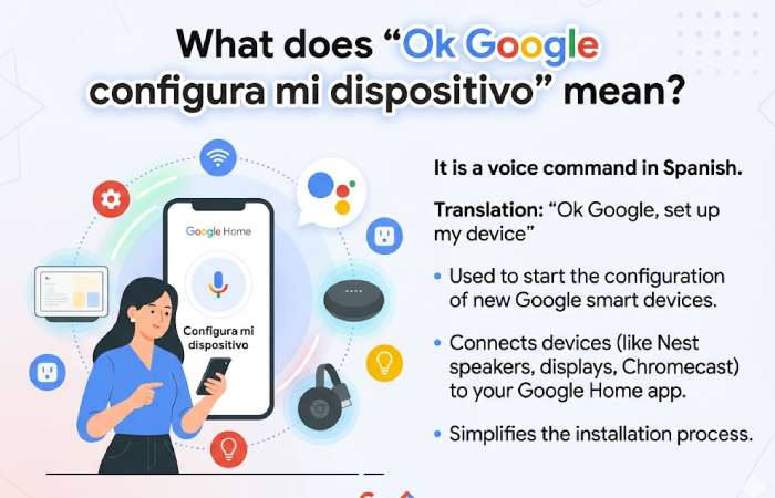 what does “ok google configura mi dispositivo” mean